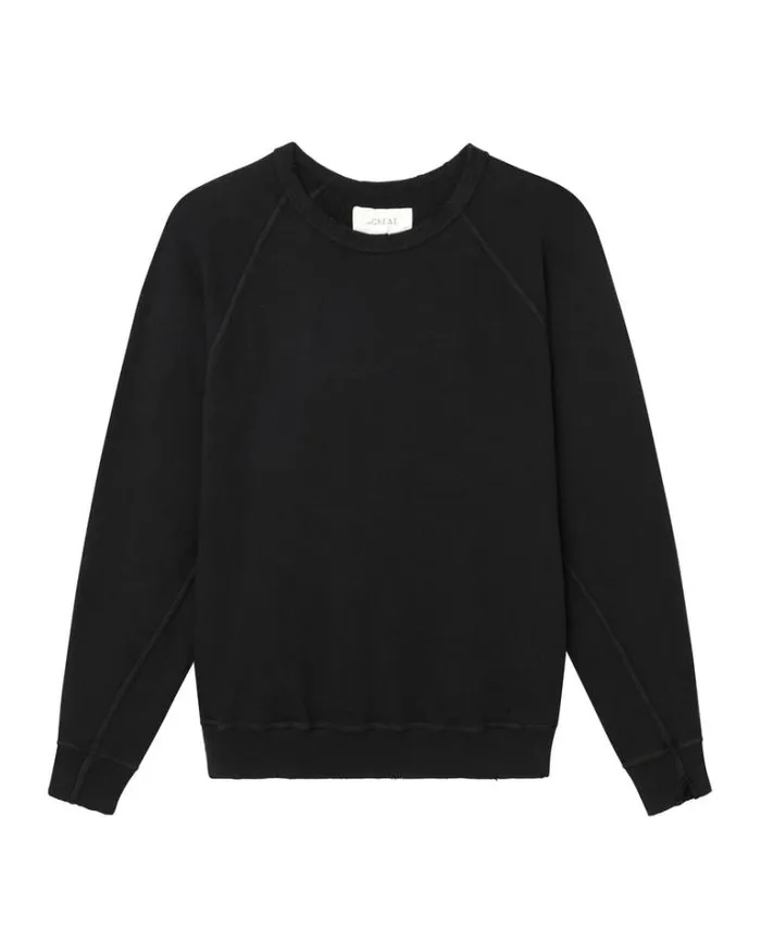 Tops Women039s The Great The College Sweatshirt Almost Black