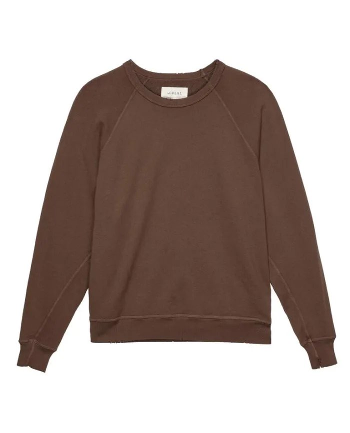 Tops Women039s The Great The College Sweatshirt Hickory