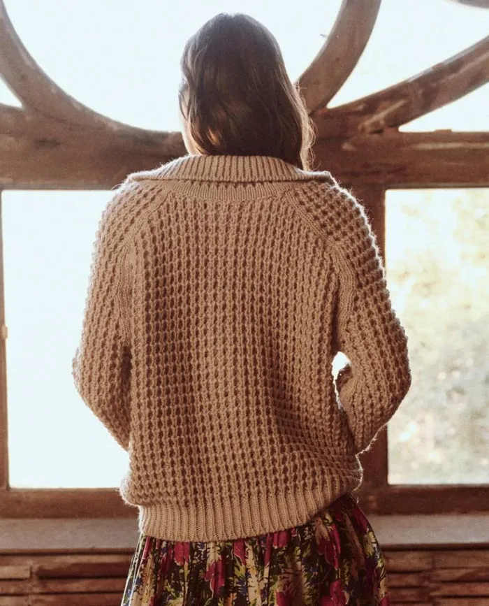 Tops Women039s The Great The Cozy Cable Pullover Oat