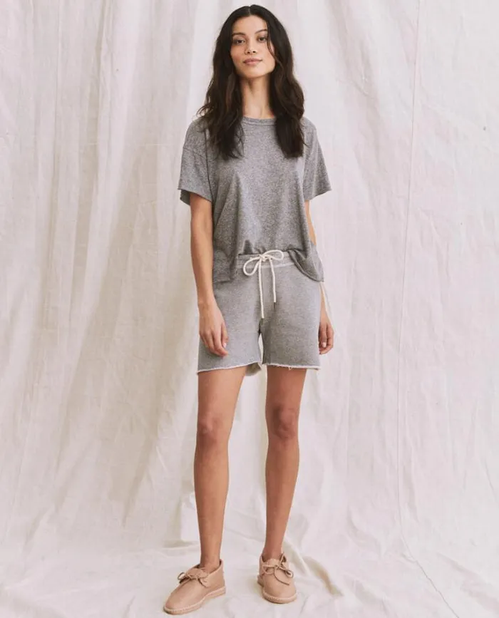 Tops Women039s The Great The Crop Tee Heather Grey