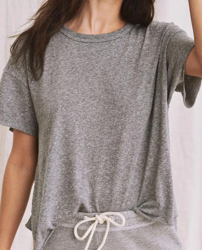 Tops Women039s The Great The Crop Tee Heather Grey