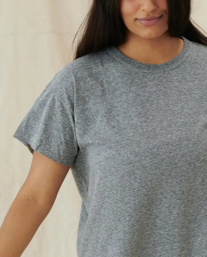 Tops Women039s The Great The Crop Tee Heather Grey