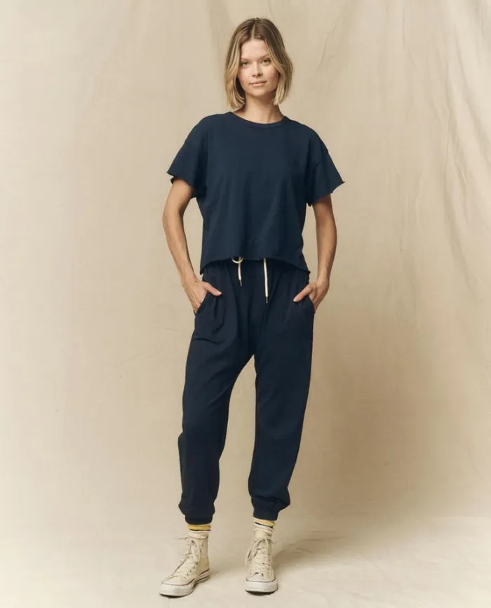 Tops Women039s The Great The Crop Tee True Navy