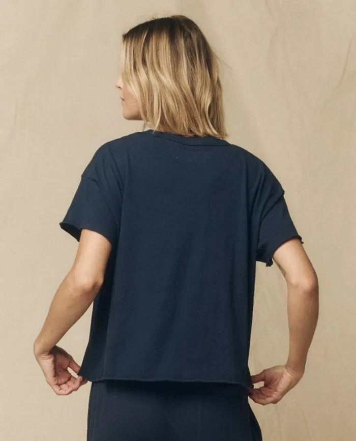 Tops Women039s The Great The Crop Tee True Navy