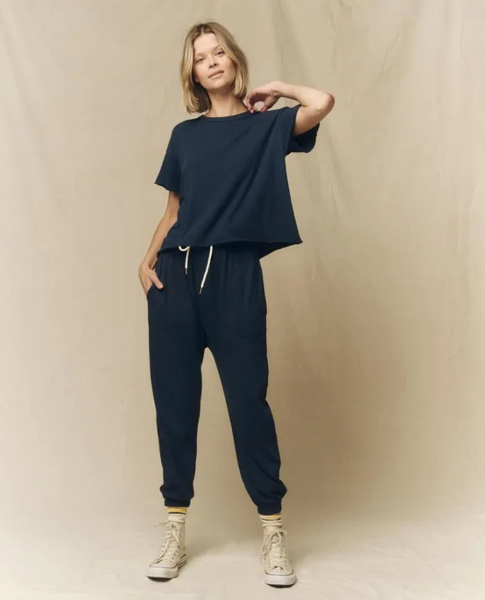 Tops Women039s The Great The Crop Tee True Navy