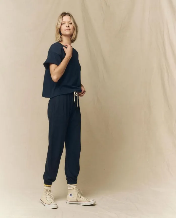 Tops Women039s The Great The Crop Tee True Navy