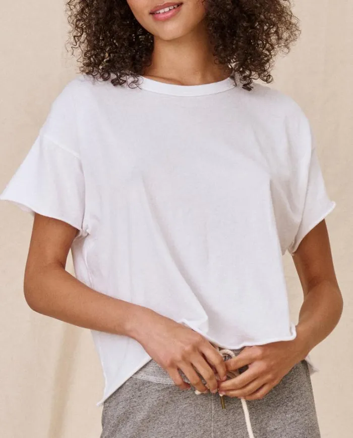 Tops Women039s The Great The Crop Tee True White