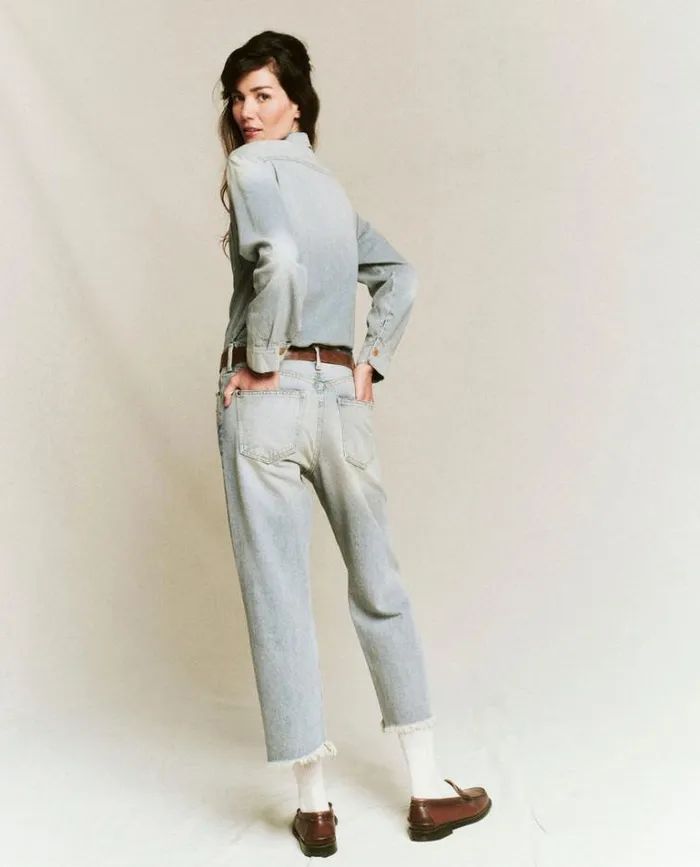 Tops Women039s The Great The Harbor Shirt Asphalt Wash