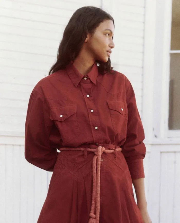 Tops Women039s The Great The Heritage Shirt Strawberry Jam