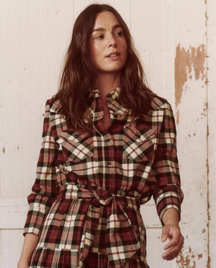 Tops Women039s The Great The Howdy Top Mill Plaid