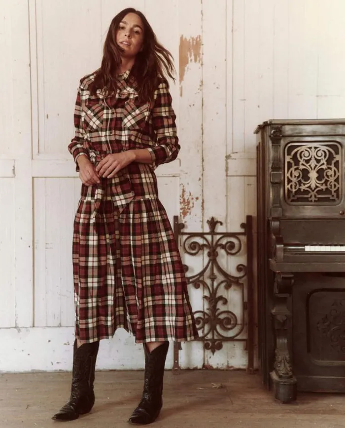 Tops Women039s The Great The Howdy Top Mill Plaid
