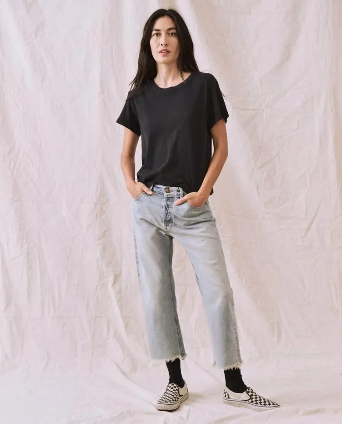 Tops Women039s The Great The Little Recycled Rib Tee Night