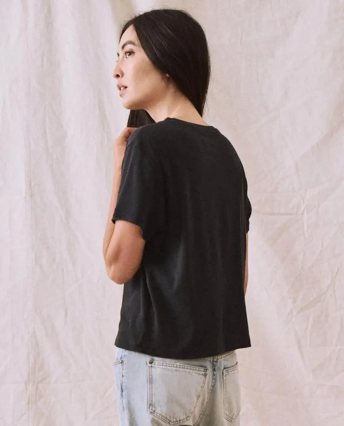 Tops Women039s The Great The Little Recycled Rib Tee Night