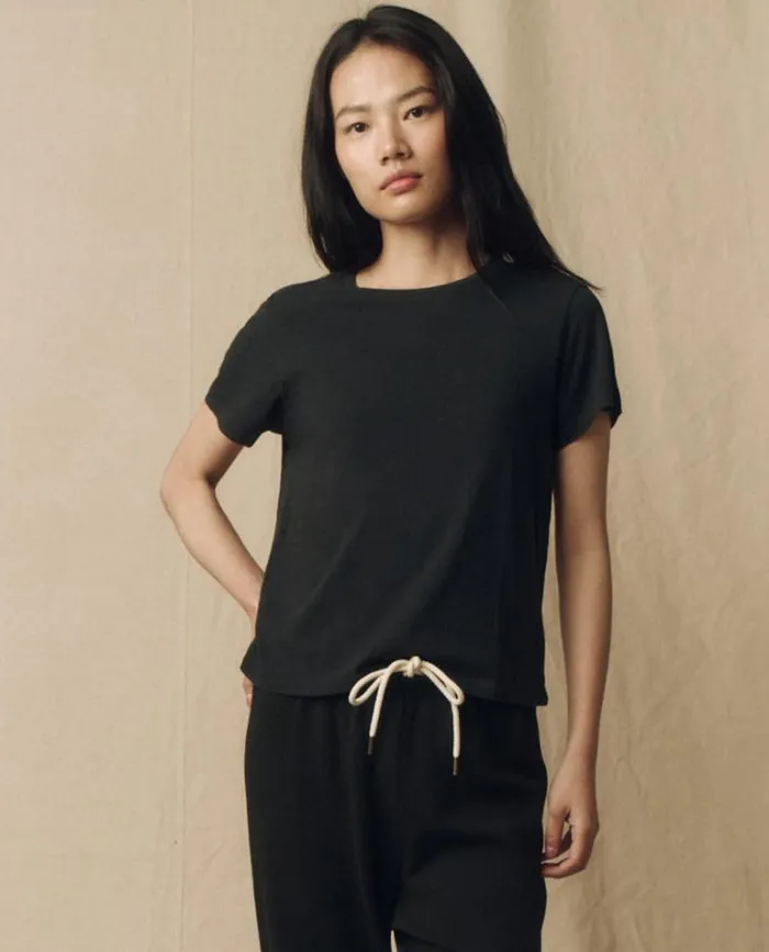 Tops Women039s The Great The Little Tee Almost Black