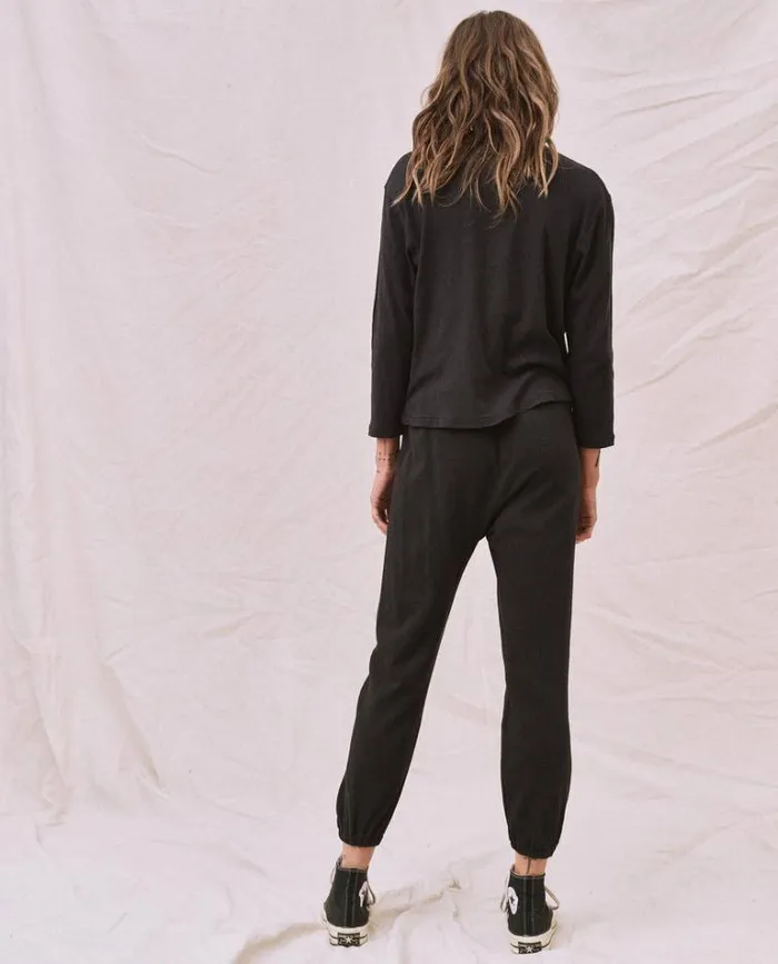Tops Women039s The Great The Long Sleeve Recycled Slim Crew Night