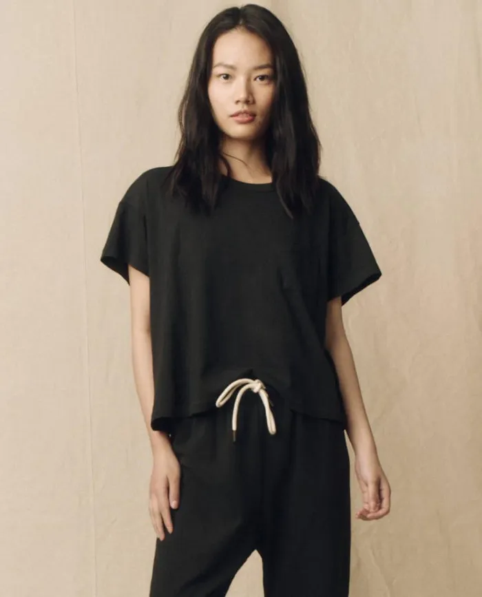 Tops Women039s The Great The Pocket Tee Almost Black