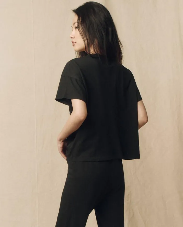 Tops Women039s The Great The Pocket Tee Almost Black