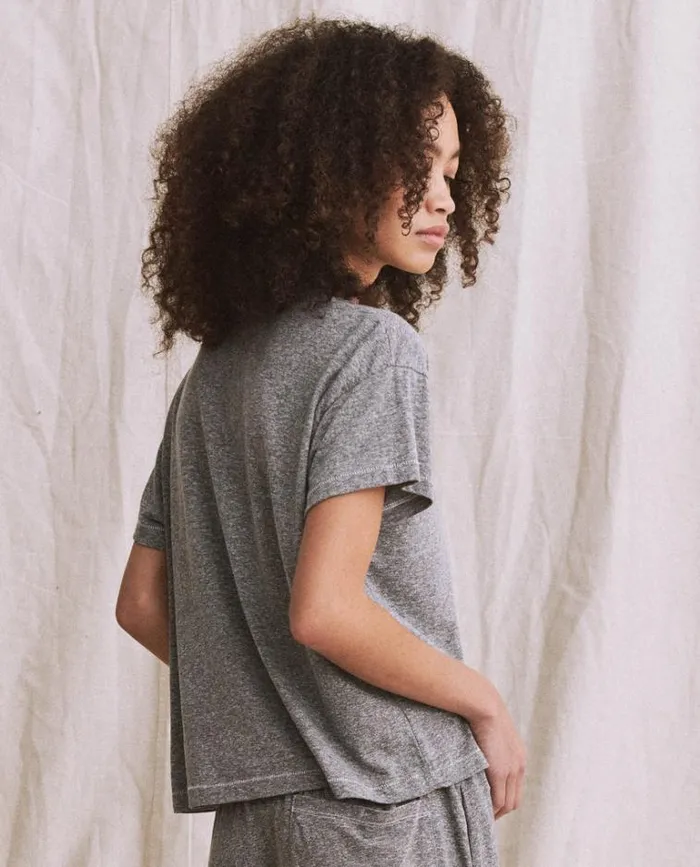 Tops Women039s The Great The Pocket Tee Heather Grey