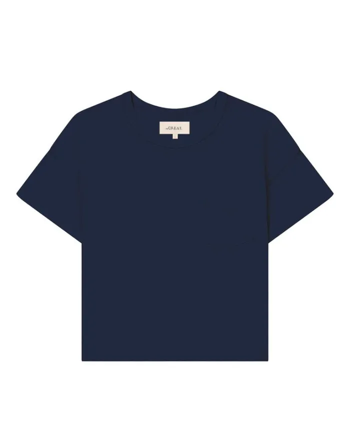 Tops Women039s The Great The Pocket Tee True Navy