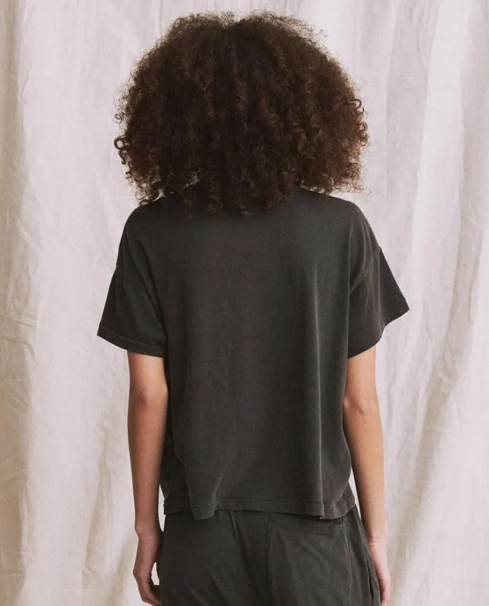 Tops Women039s The Great The Pocket Tee Washed Black