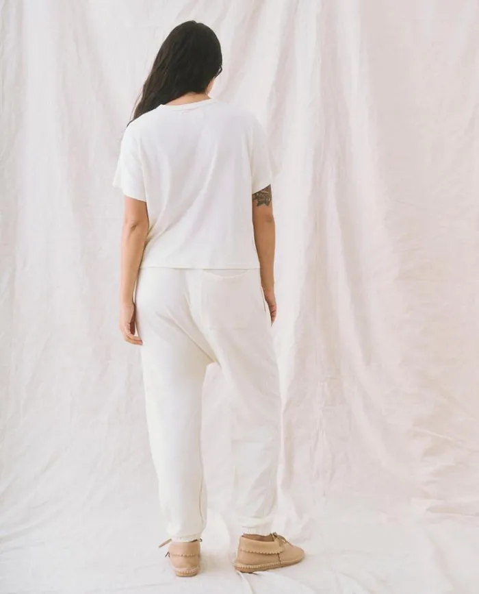 Tops Women039s The Great The Pocket Tee Washed White