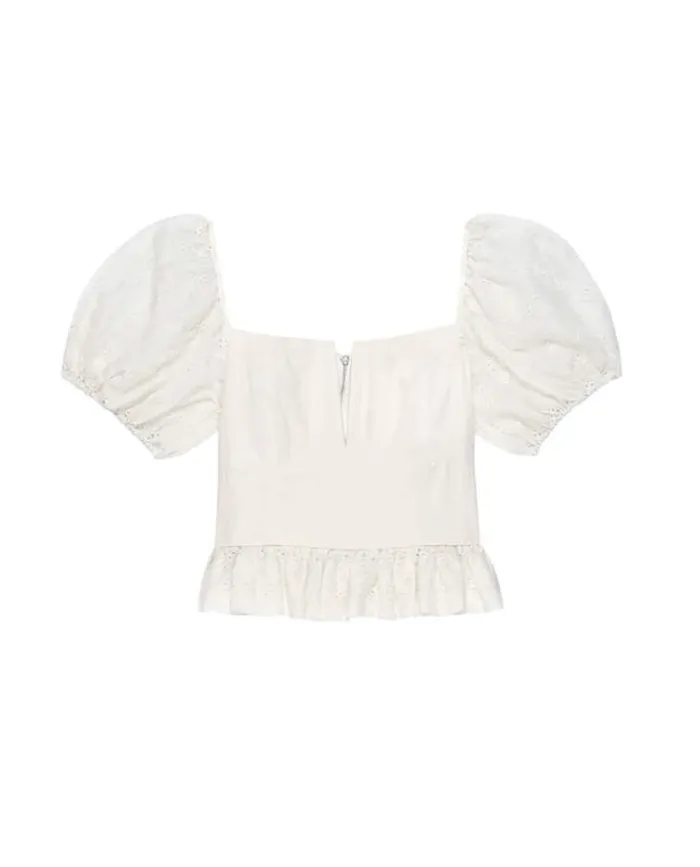 Tops Women039s The Great The Primrose Top Cream