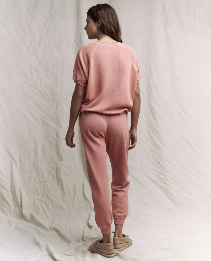 Tops Women039s The Great The Short Sleeve Sweatshirt Rose