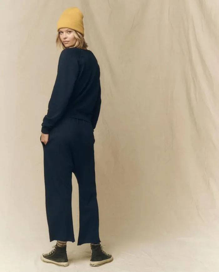 Tops Women039s The Great The Shrunken Sweatshirt True Navy