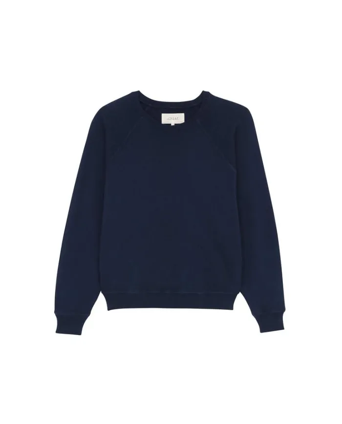 Tops Women039s The Great The Shrunken Sweatshirt True Navy