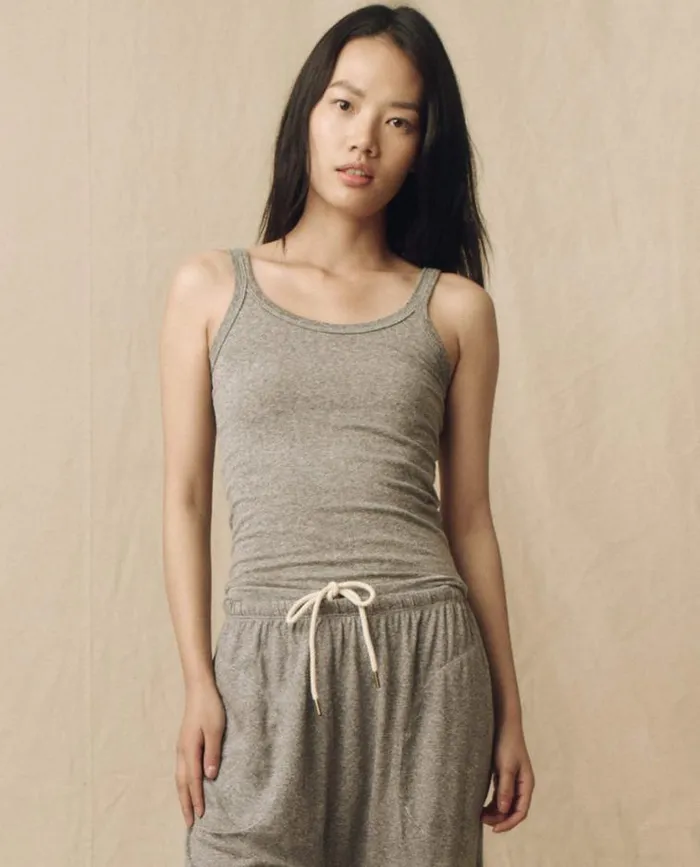 Tops Women039s The Great The Slim Tank Heather Grey