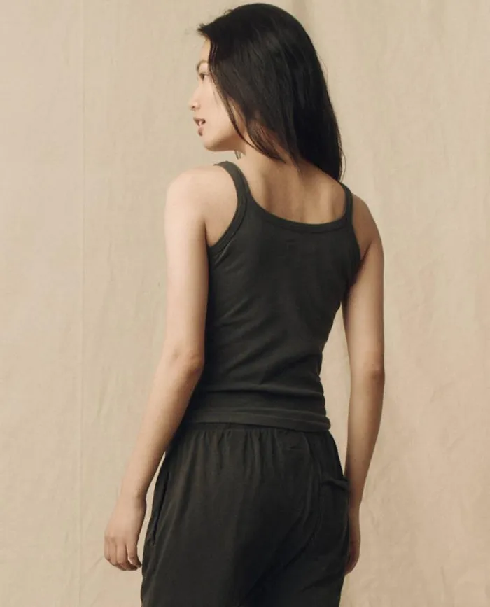 Tops Women039s The Great The Slim Tank Washed Black