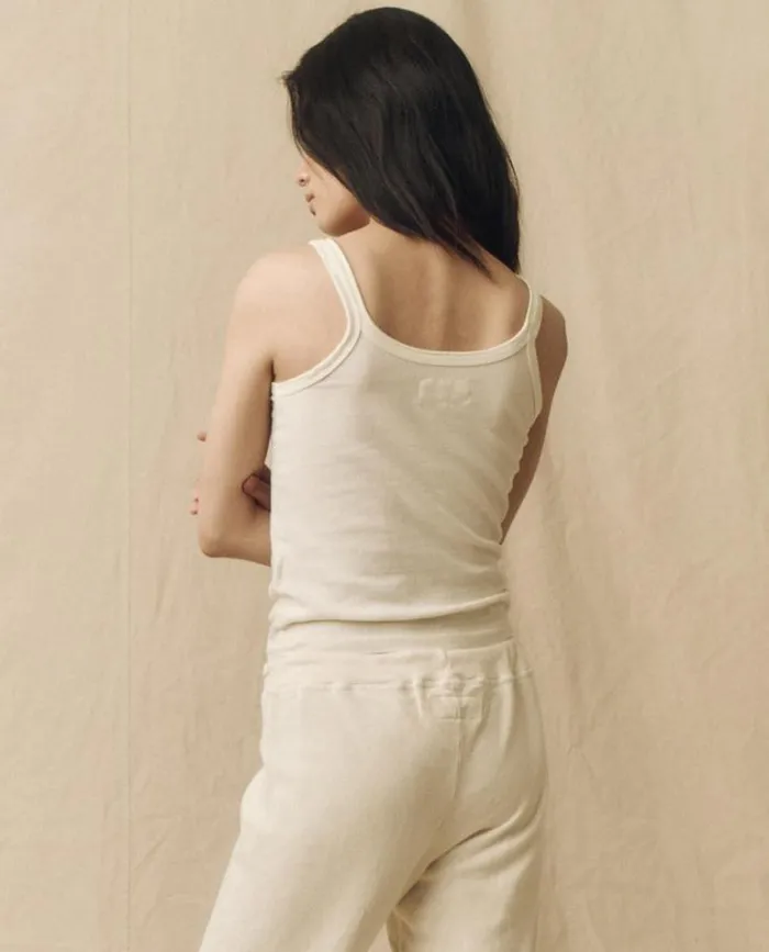 Tops Women039s The Great The Slim Tank Washed White