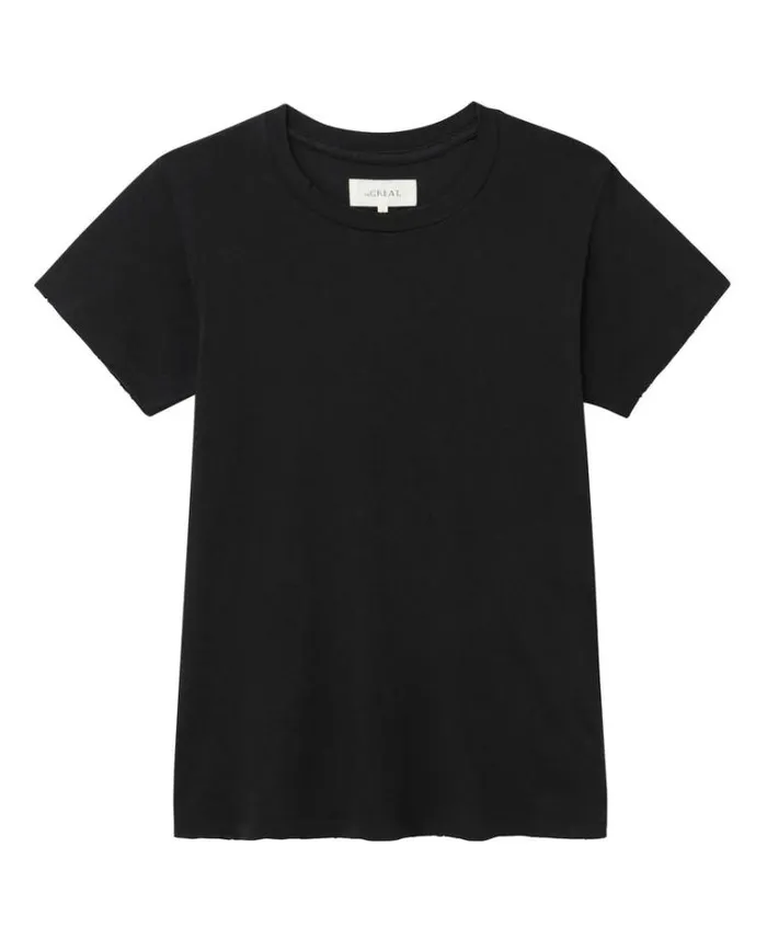 Tops Women039s The Great The Slim Tee Almost Black