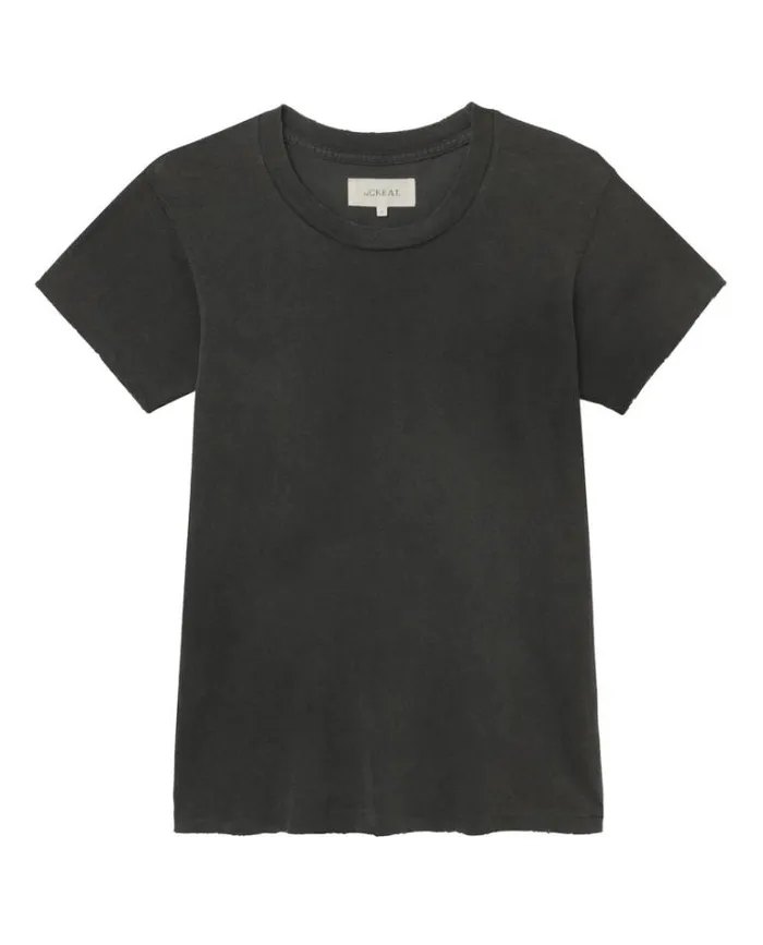 Tops Women039s The Great The Slim Tee Washed Black