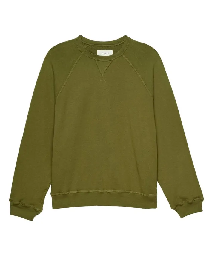 Tops Women039s The Great The Slouch Sweatshirt Fir Green
