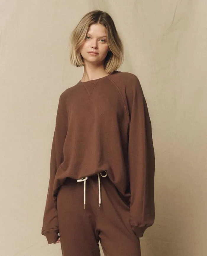 Tops Women039s The Great The Slouch Sweatshirt Hickory