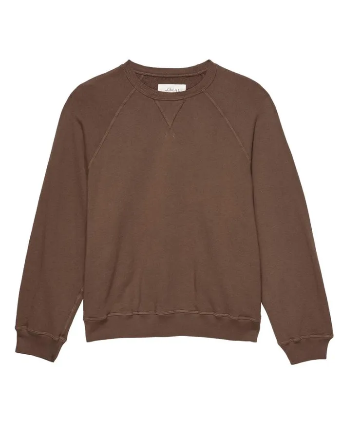 Tops Women039s The Great The Slouch Sweatshirt Hickory