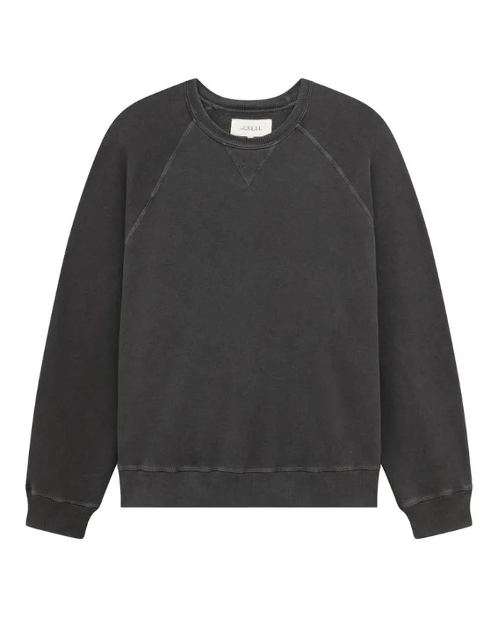 Tops Women039s The Great The Slouch Sweatshirt Washed Black