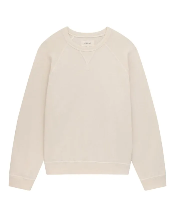 Tops Women039s The Great The Slouch Sweatshirt Washed White