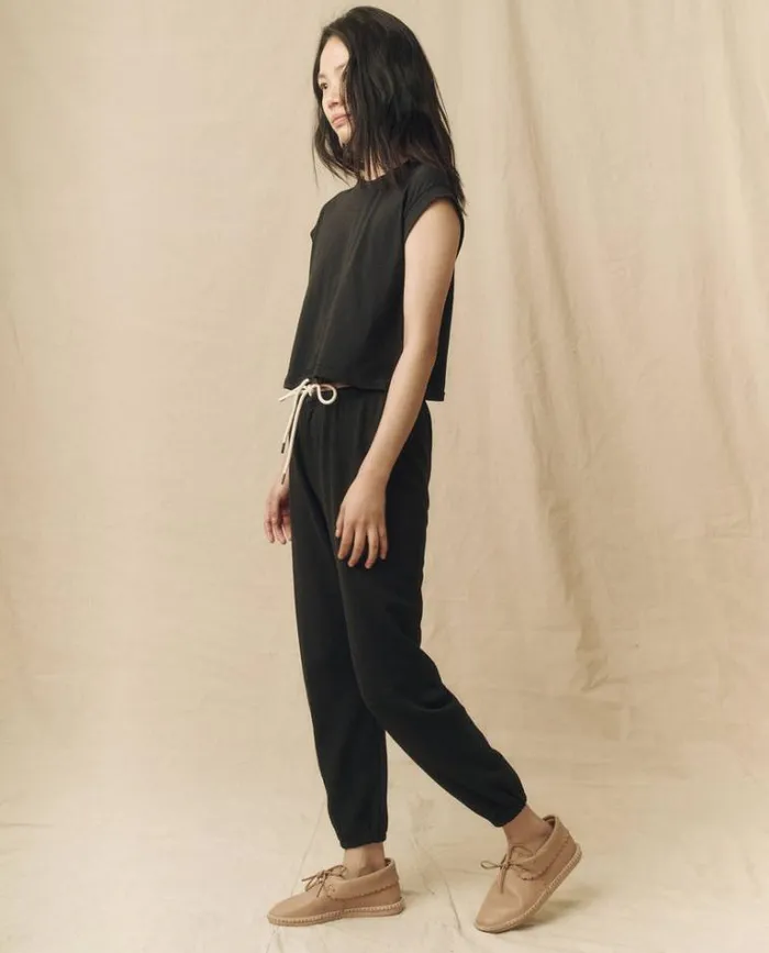 Tops Women039s The Great The Square Tee Almost Black