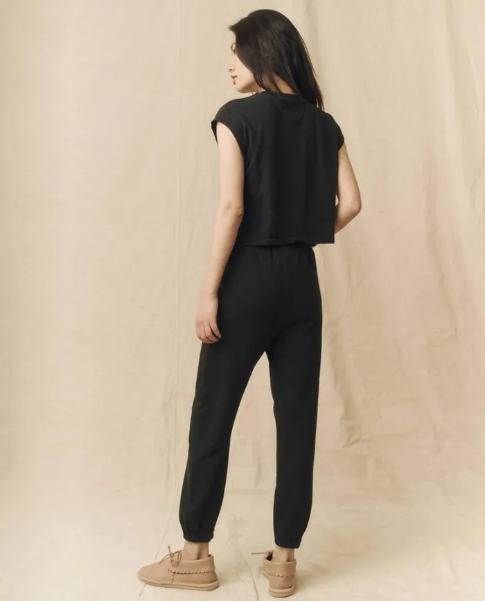 Tops Women039s The Great The Square Tee Almost Black