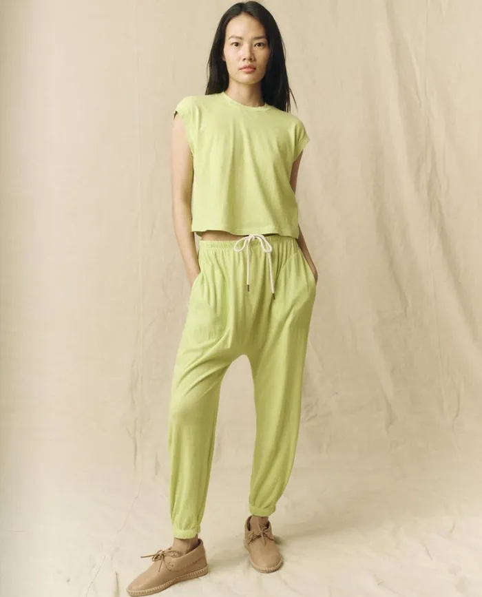Tops Women039s The Great The Square Tee Lime Zest