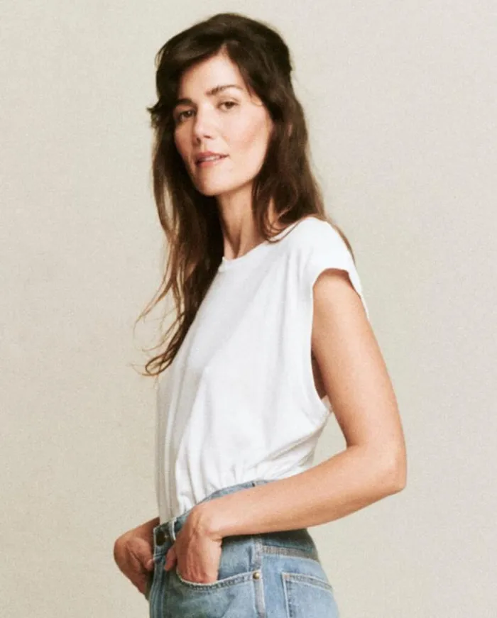 Tops Women039s The Great The Square Tee True White