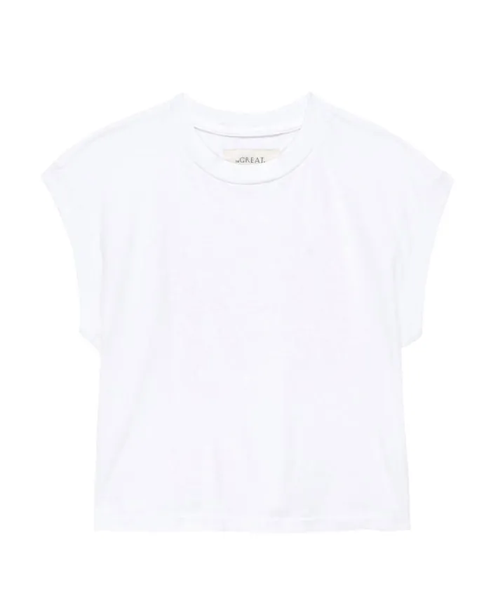 Tops Women039s The Great The Square Tee True White