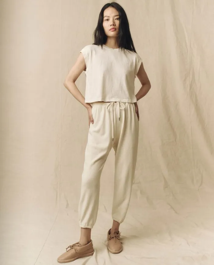 Tops Women039s The Great The Square Tee Washed White