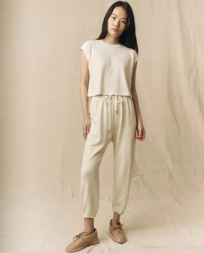 Tops Women039s The Great The Square Tee Washed White