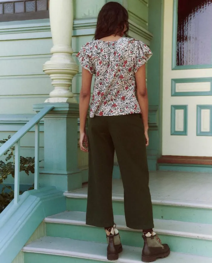 Tops Women039s The Great The Topiary Top Cream Mesa Floral