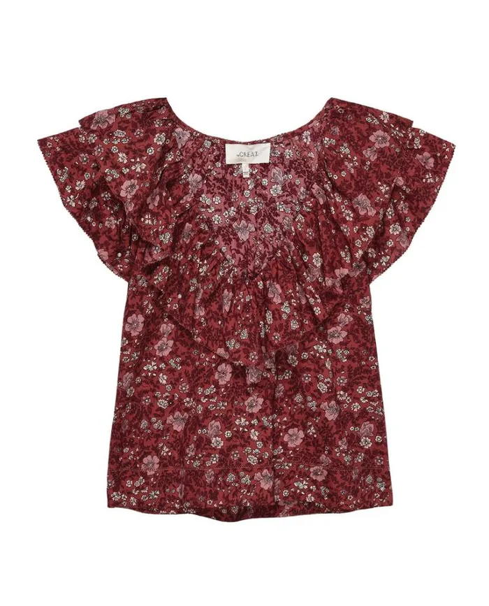 Tops Women039s The Great The Topiary Top Spice Mesa Floral