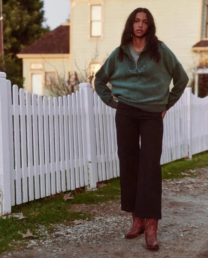 Tops Women039s The Great The Trail Sweatshirt Green Grove