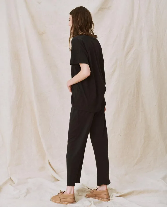 Tops Women039s The Great The UNeck Tee Almost Black